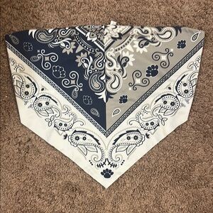 Navy and Gray Bandana